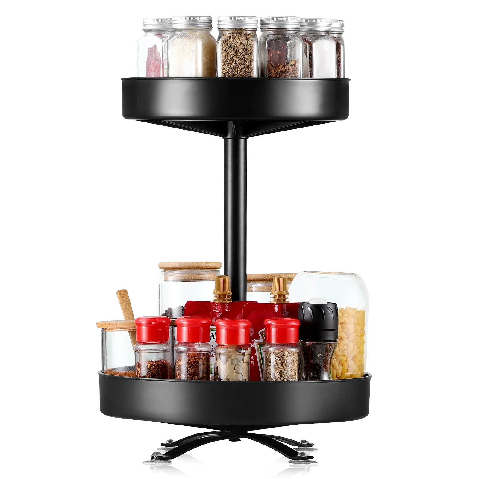 Seasoning Rotating Storage Kitchen Rack Spice Carousel Condiment Containers Sauce Organizer Turntable Spices
Seasoning Rotating Storage Kitchen Rack Spice Carousel Condiment Containers Sauce Organizer Turntable Spices