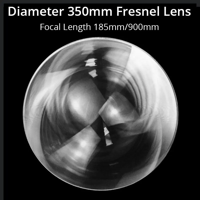 350mm Large Optical PMMA Fresnel Lens Focal Length 185mm 900mm Solar Concentrator Large Plastic Magnifying Glass
350mm Large Optical PMMA Fresnel Lens Focal Length 185mm 900mm Solar Concentrator Large Plastic Magnifying Glass