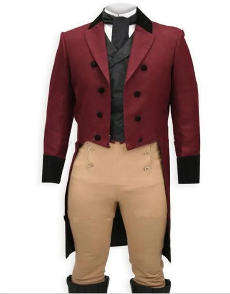 

Custom Made To Measure BURGUNDY TAILCOATS FOR MEN,,BESPOKE WINE RED Long Tail Tuxedo Tailcoat,TAILORED MEN SUITS