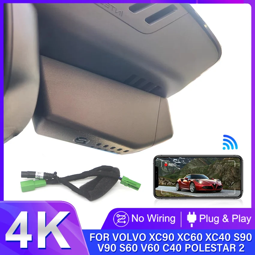 Видеорегистратор 4k для VOLVO XC90 XC60 XC40 S90 V90 S60 V60 C40 Polestar 2, видеорегистратор Plug and Play с Wi-Fi, автомобильный видеорегистратор для Polestar 2
Видеорегистратор 4k для VOLVO XC90 XC60 XC40 S90 V90 S60 V60 C40 Polestar 2, видеорегистратор Plug and Play с Wi-Fi, автомобильный видеорегистратор для Polestar 2