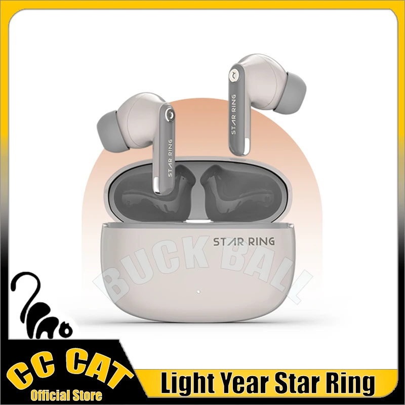 

Light Year Star Ring Wireless Earphone Bluetooth In Ear Headphone ANC HiFi DLC Active Noise Reduction ENC IPX4 Waterproof Earbud