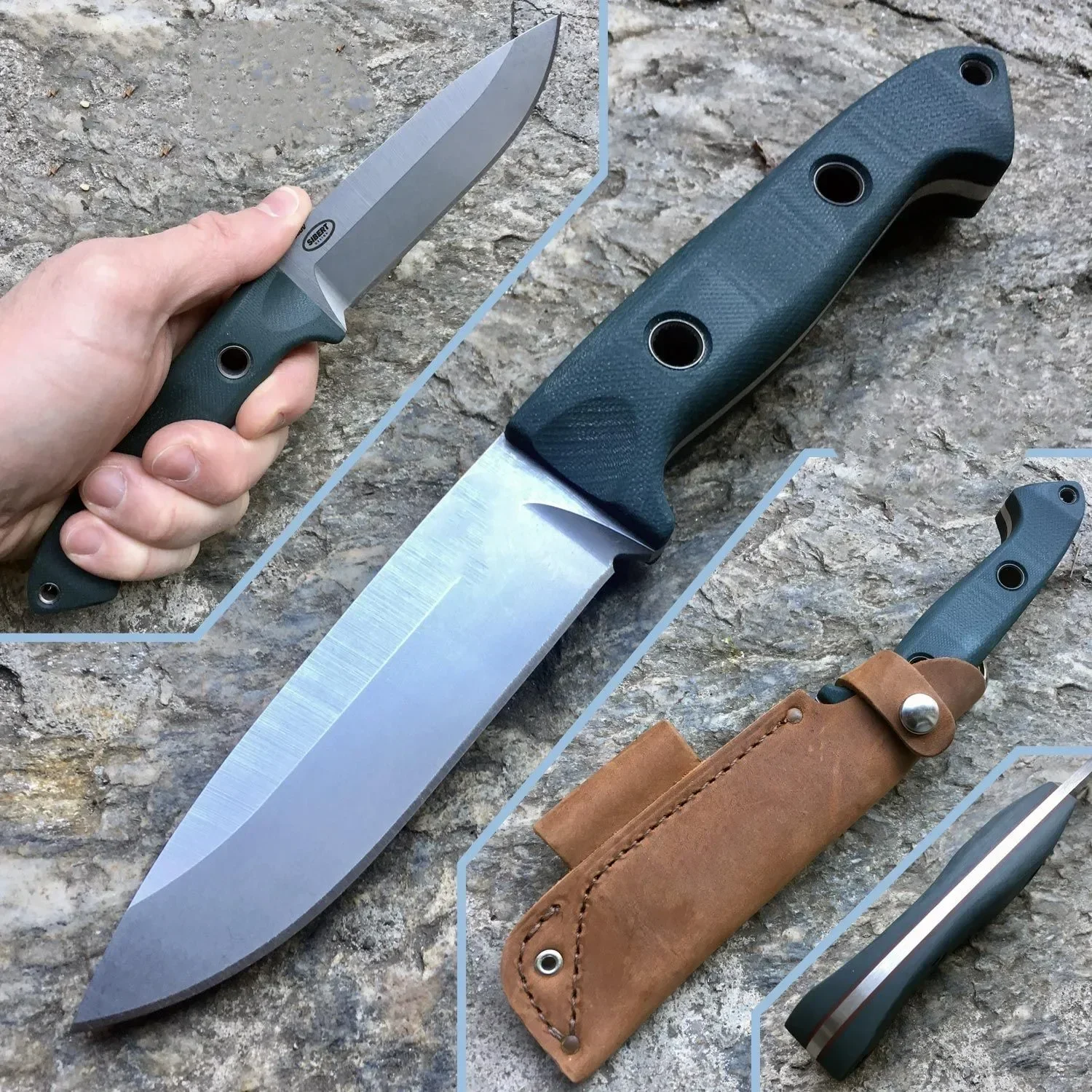 

BM 162 Bushcrafter Fixed Knife S30V Blade G10 Handles with Cowhide Sheath Outdoor Camping Hunting Knives Tactical Survival Tool