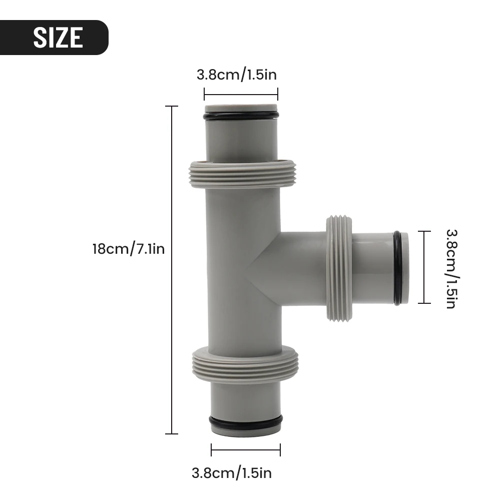 Connector Adapter Dual Split For Intex Parts Hose Plunger Valve PP Material Pool Pumps T-connector High Quality
Connector Adapter Dual Split For Intex Parts Hose Plunger Valve PP Material Pool Pumps T-connector High Quality