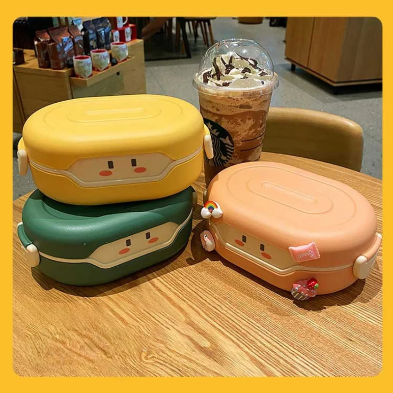 Kawaii Bento Lunch Box 780ml Cartoon Plastic Bento Box Cute Food Storage Container Microwave Rice Box Tableware Food Container 
Kawaii Bento Lunch Box 780ml Cartoon Plastic Bento Box Cute Food Storage Container Microwave Rice Box Tableware Food Container