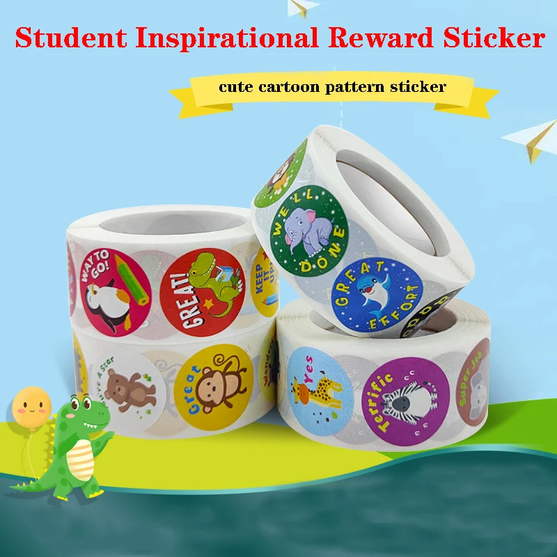 500pcs/roll Cute Animal English Children Rewards Round Sticker Decorative Handmade Gift Labels Sealed Packaging Sealing Stickers
500pcs/roll Cute Animal English Children Rewards Round Sticker Decorative Handmade Gift Labels Sealed Packaging Sealing Stickers