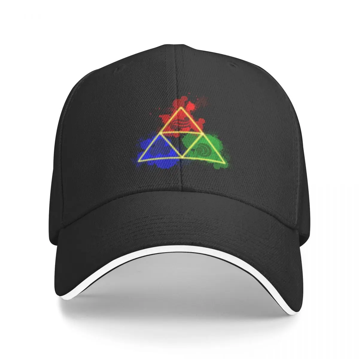 

New Triforce Pieces - Paint Splatter Baseball Cap tea hats birthday Beach Outing Man Hat Women's