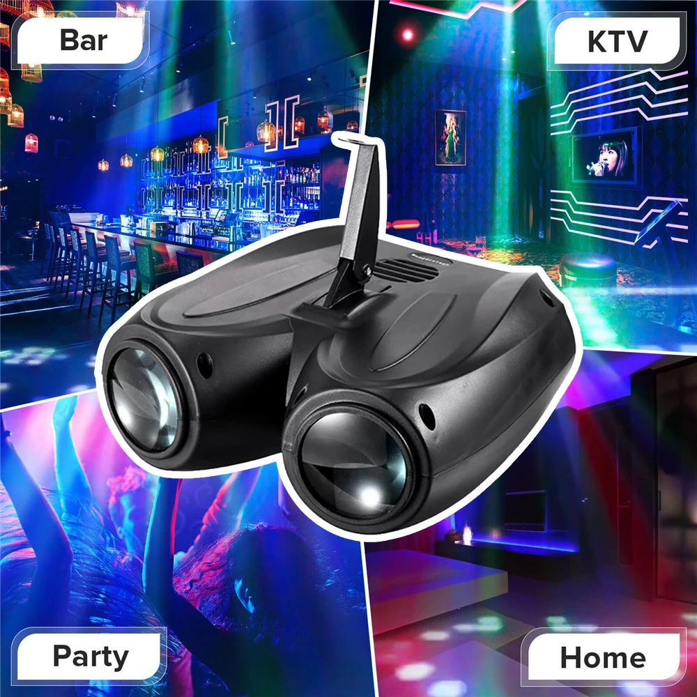 Led Double Head Disco Lights Rgbw Mode Stage Effects Lighting Projector Dj Disco Party Led Lights 128/64 Led Stage Effects Light
Led Double Head Disco Lights Rgbw Mode Stage Effects Lighting Projector Dj Disco Party Led Lights 128/64 Led Stage Effects Light