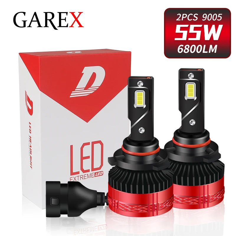 

9005 LED Canbus Car Headlight Lamps 55W 6800lm Lights HB3 HB4 H1 H4 H7 H8 H9 H11 9006 9012 12V 6000K Auto Bulbs plug and play