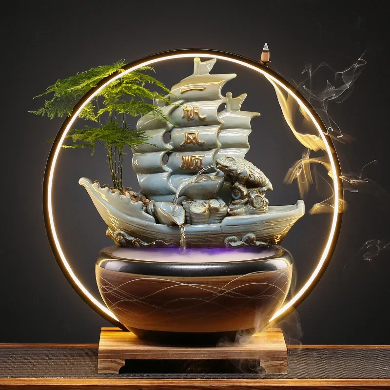 Creative Chinese Style Flowing Water Ornaments Circulating Water Feng Shui Fortune Arrogant Living Room Office Fountain
Creative Chinese Style Flowing Water Ornaments Circulating Water Feng Shui Fortune Arrogant Living Room Office Fountain