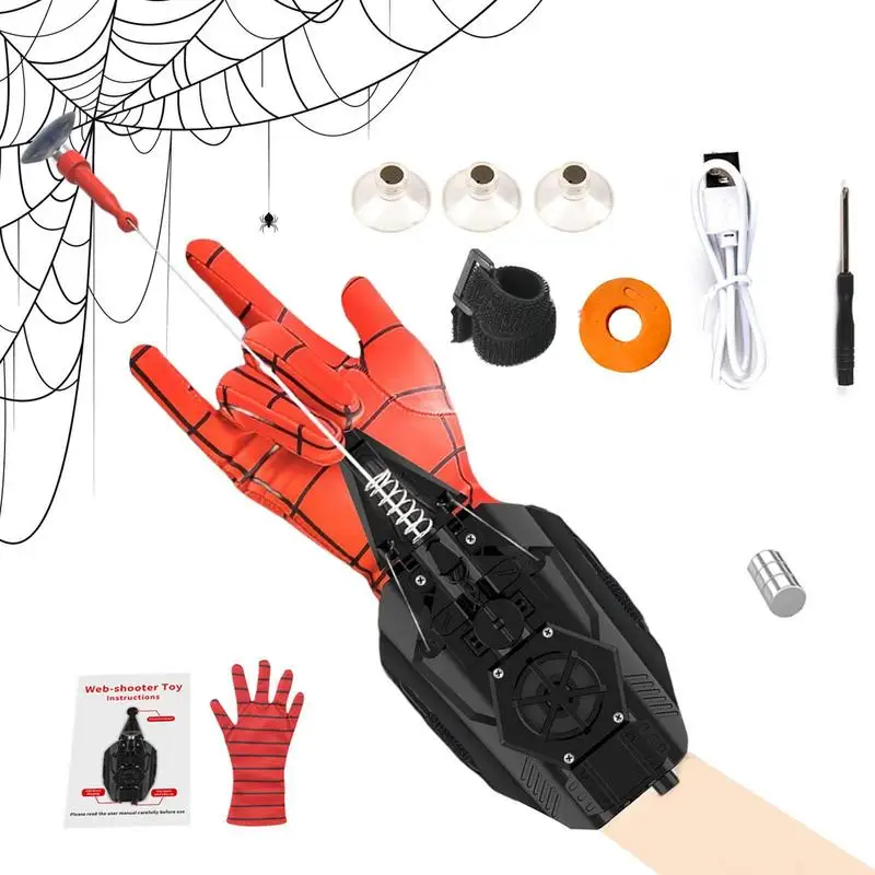 Web Shooters For Kids Movie Cosplay Superheros Spider Launcher Spider Silk Glove Web Shooter Recoverable Wristband Halloween Toy 
Web Shooters For Kids Movie Cosplay Superheros Spider Launcher Spider Silk Glove Web Shooter Recoverable Wristband Halloween Toy