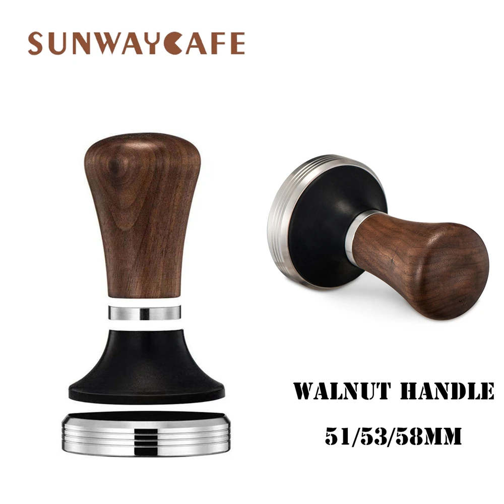 Coffee Tamper Walnut Wood Handle Adjustable Stainless Steel Espresso Powder 51mm 53mm 58mm Cafe Hammer Coffee Tools For Barista
Coffee Tamper Walnut Wood Handle Adjustable Stainless Steel Espresso Powder 51mm 53mm 58mm Cafe Hammer Coffee Tools For Barista