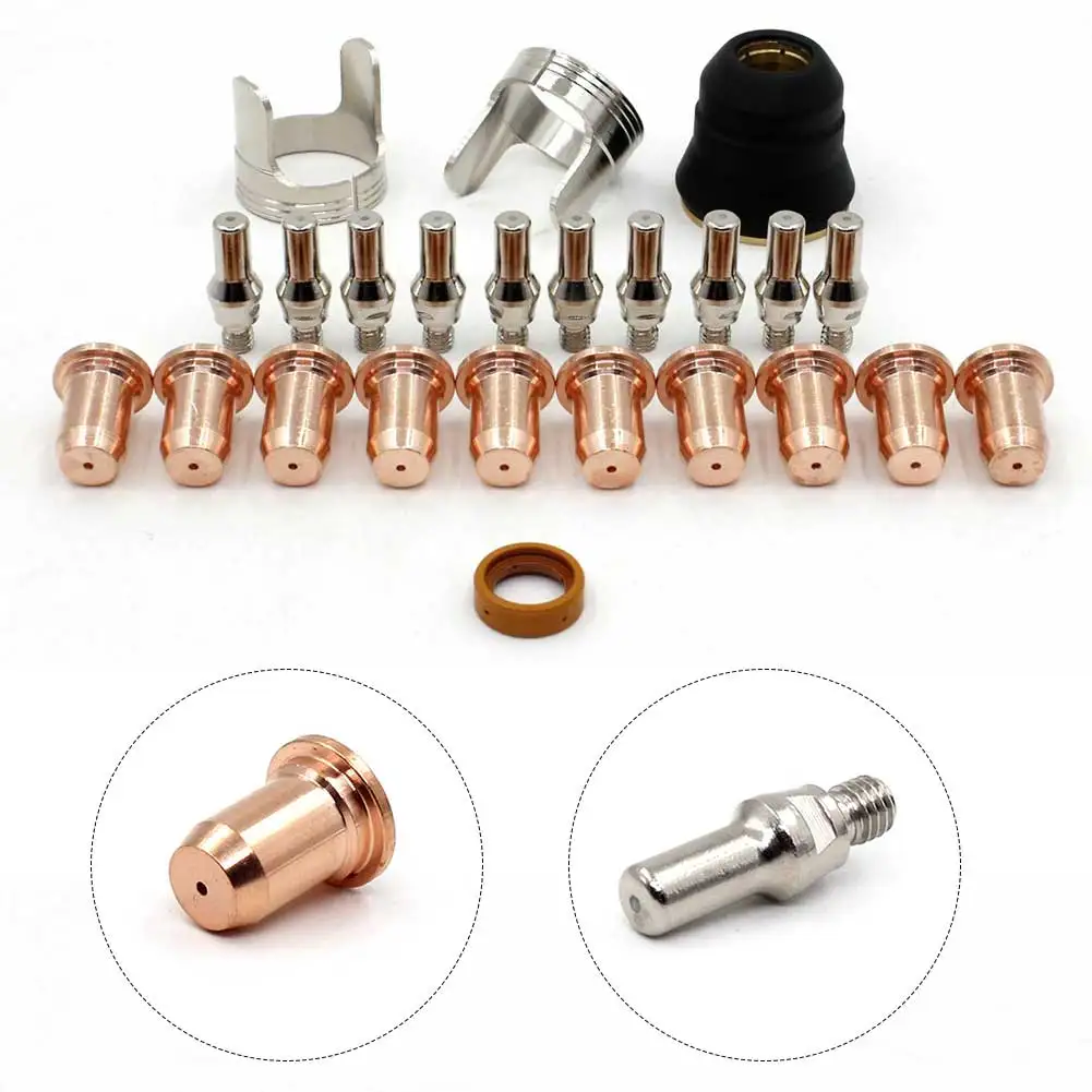 24pcs Plasma Torch Electrode Tip Nozzle 1.1mm Holder Kit For FORNEY 700P IPT40 IPT60 Torch PK24 Original Welding Nozzle Assembly
24pcs Plasma Torch Electrode Tip Nozzle 1.1mm Holder Kit For FORNEY 700P IPT40 IPT60 Torch PK24 Original Welding Nozzle Assembly