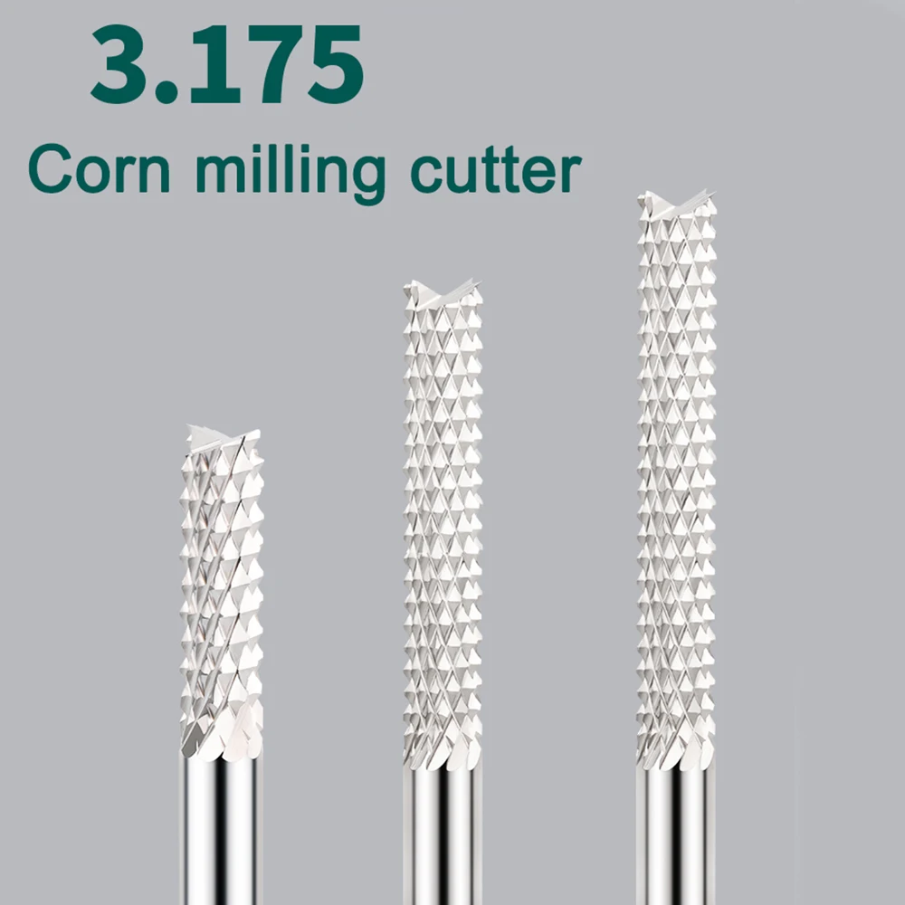 Carbide Corn Milling Cutter 3.175mm 4mm 6mm 8mm Small Solid Shank Tungsten Steel Milling Tools Cutter Bits For Engraving Machine
Carbide Corn Milling Cutter 3.175mm 4mm 6mm 8mm Small Solid Shank Tungsten Steel Milling Tools Cutter Bits For Engraving Machine
