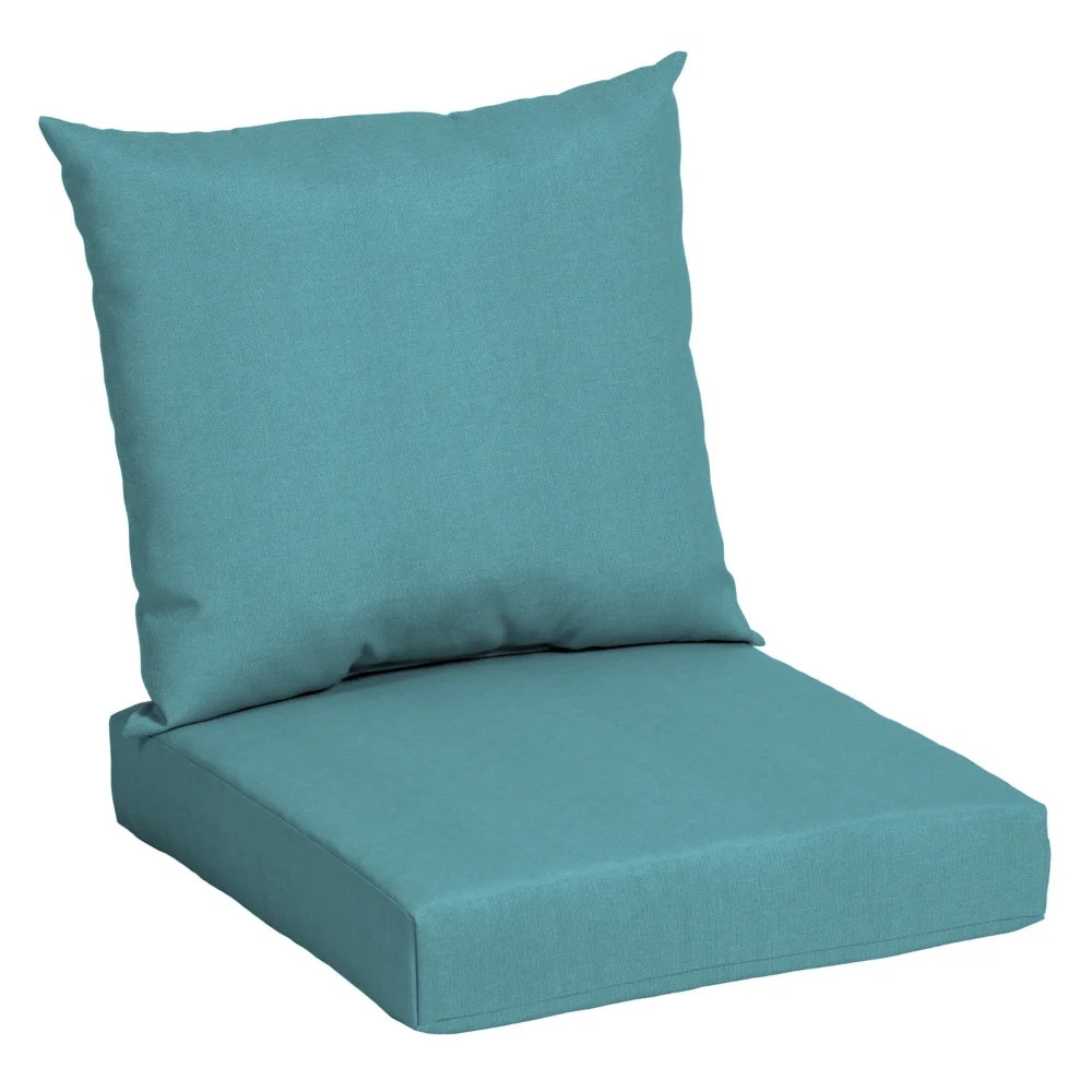45" x 22.75" Turquoise Blue Rectangle Outdoor 2-Piece Deep Seat Cushion,100% Polyester
45" x 22.75" Turquoise Blue Rectangle Outdoor 2-Piece Deep Seat Cushion,100% Polyester