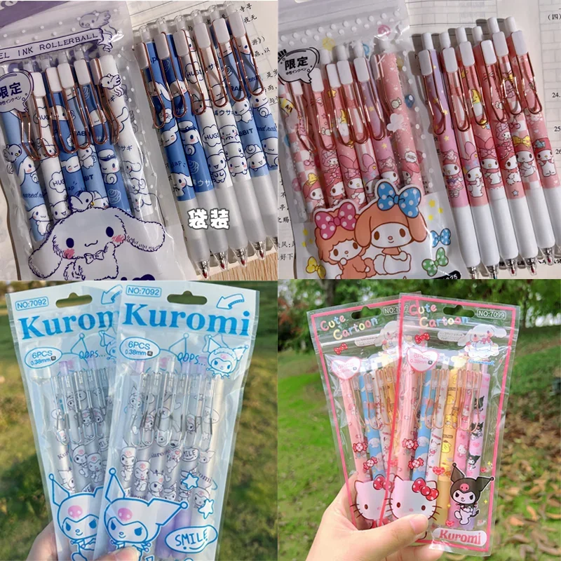 Sanrio милые Мультяшные 12/24 шт. гелевые ручки Cinnamoroll Kulomi Melody школьные сдачи награды Студенческие канцелярские товары ограниченный выпуск оптовая продажа
Sanrio милые Мультяшные 12/24 шт. гелевые ручки Cinnamoroll Kulomi Melody школьные сдачи награды Студенческие канцелярские товары ограниченный выпуск оптовая продажа