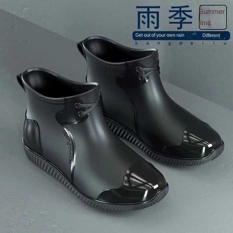 Rain Shoes Men's Water Shoes Men Non-slip Water Boots Soft Soled Low Top Men's Rain Shoes Fashion Short Overshoes Rain Boots Men
Rain Shoes Men's Water Shoes Men Non-slip Water Boots Soft Soled Low Top Men's Rain Shoes Fashion Short Overshoes Rain Boots Men