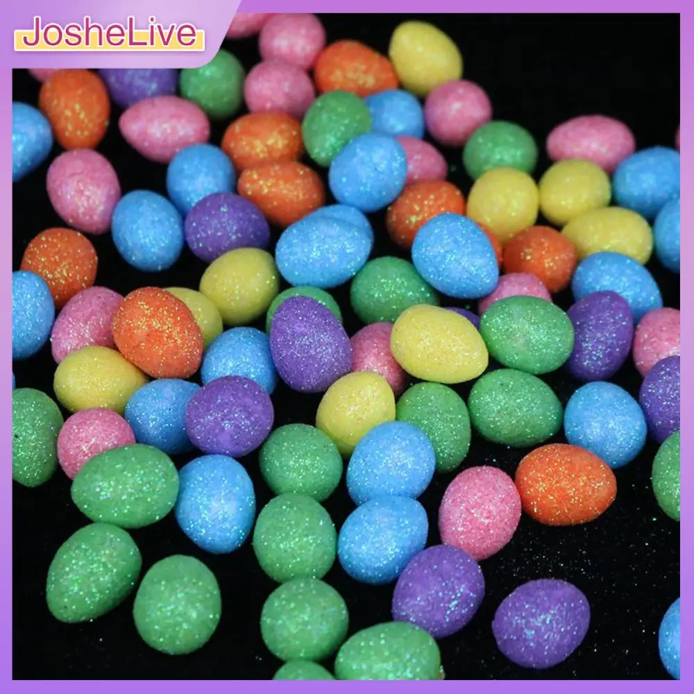 

Assorted Color Mini Artificial Easter Eggs Polystyrene Styrofoam Bird's Egg Easter Decorations 1.5 cm Garden Wreah Craft