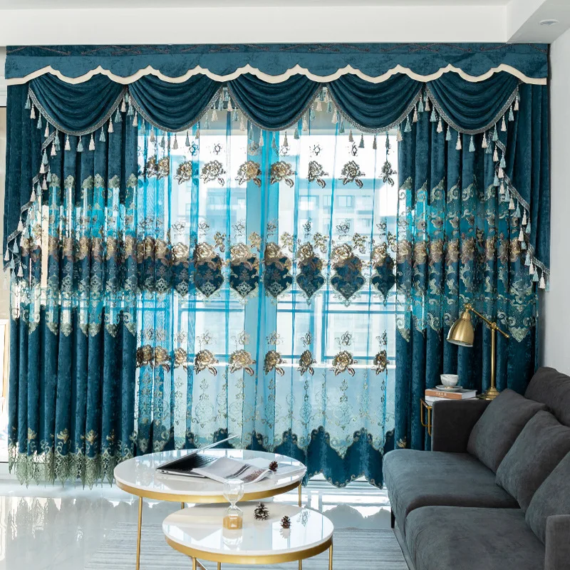 New Chenille Cashmere Embroidered High Blackout Fabric Finished Luxury Hollow Curtain Living Room Bedroom Floor-to-ceiling
New Chenille Cashmere Embroidered High Blackout Fabric Finished Luxury Hollow Curtain Living Room Bedroom Floor-to-ceiling