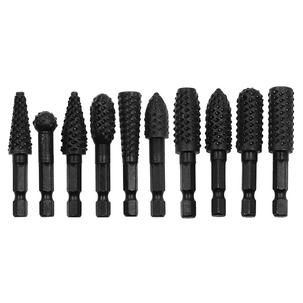 10PCS Rasp Drill Bits Rotary Burr Tool For Woodworking Carving Engraving Chamfering Hollowing Deburring Shaping Grooving
10PCS Rasp Drill Bits Rotary Burr Tool For Woodworking Carving Engraving Chamfering Hollowing Deburring Shaping Grooving