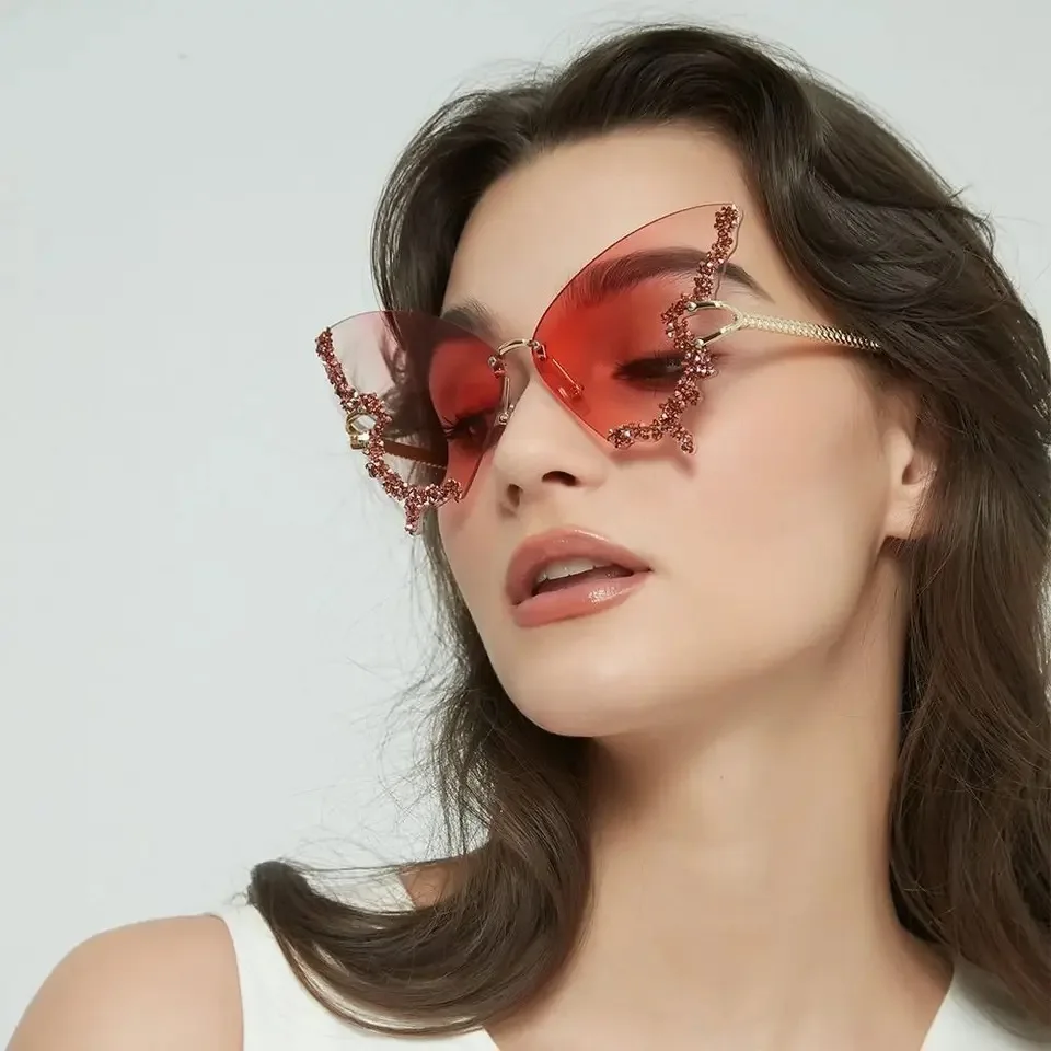 Luxury Butterfly Diamond Sunglasses Women's Large Rimless Glasses Fashion Personalised Photo Sunglasses Women's Sunglasses
Luxury Butterfly Diamond Sunglasses Women's Large Rimless Glasses Fashion Personalised Photo Sunglasses Women's Sunglasses