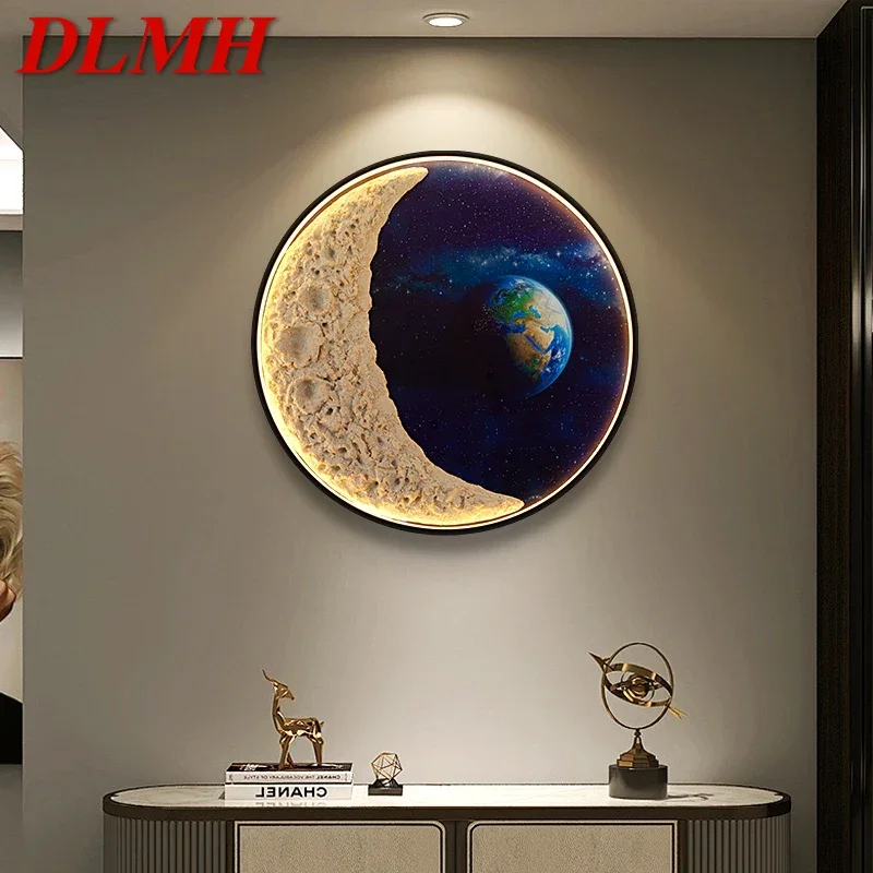 

DLMH Современная Настенная фотография искусственное пространство светодиодная настенная лампа 1 метр диаметр гостиная спальня детская комната декор живопись