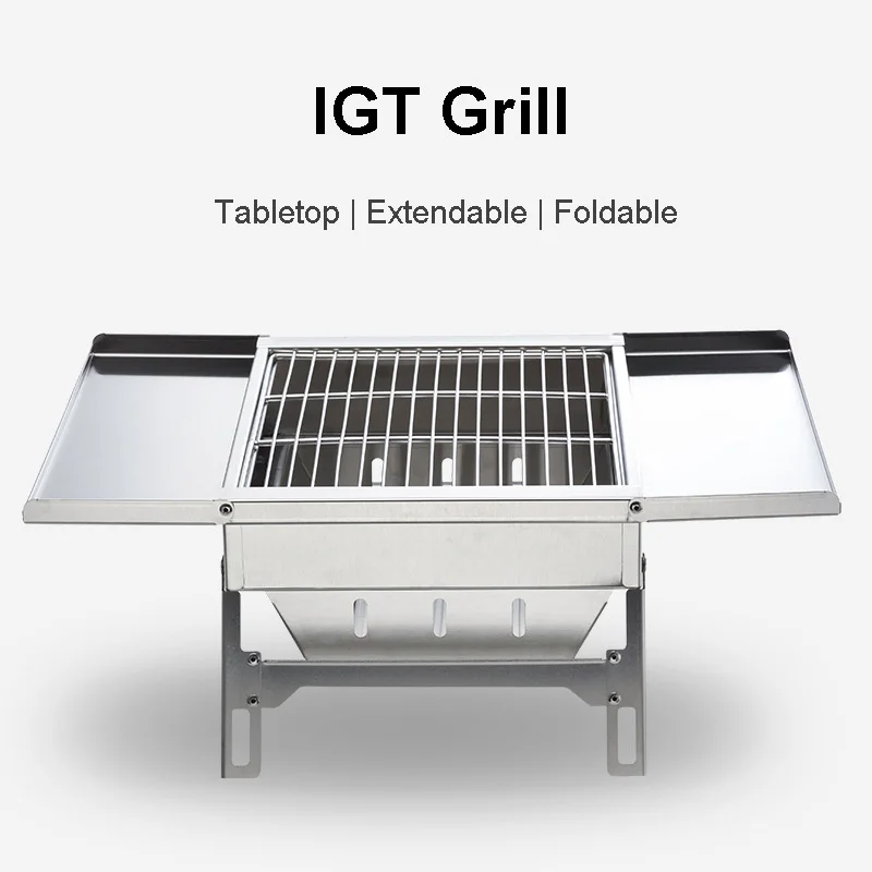Outdoor IGT Table Stainless Steel Folding Barbecue Grill Portable Charcoal Grill Charcoal Camping Small Charcoal Barbecue Grill
Outdoor IGT Table Stainless Steel Folding Barbecue Grill Portable Charcoal Grill Charcoal Camping Small Charcoal Barbecue Grill
