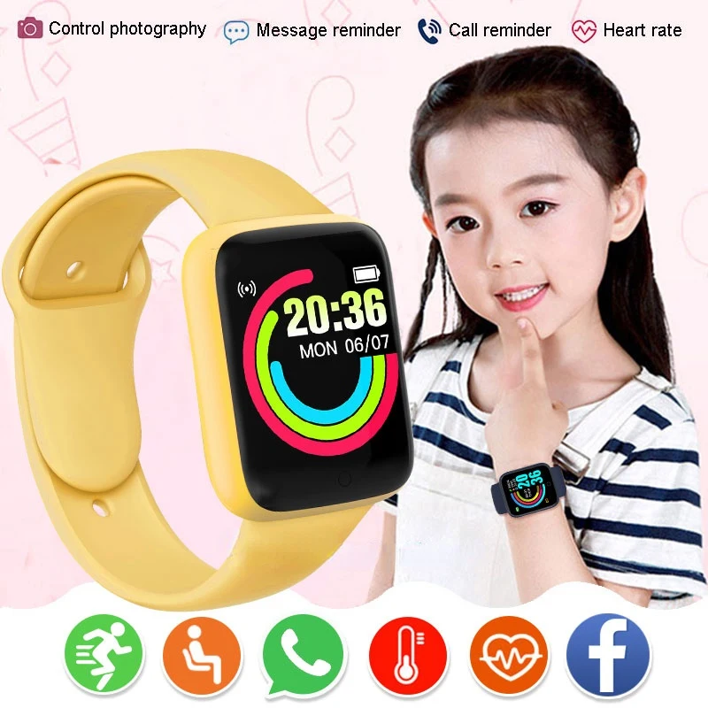 Call Reminder Watch Children Smart Watch Fitness Tracker Heart Rate Monitor Blood Women Digital Bracelet Boy Girl Wristwatches
Call Reminder Watch Children Smart Watch Fitness Tracker Heart Rate Monitor Blood Women Digital Bracelet Boy Girl Wristwatches