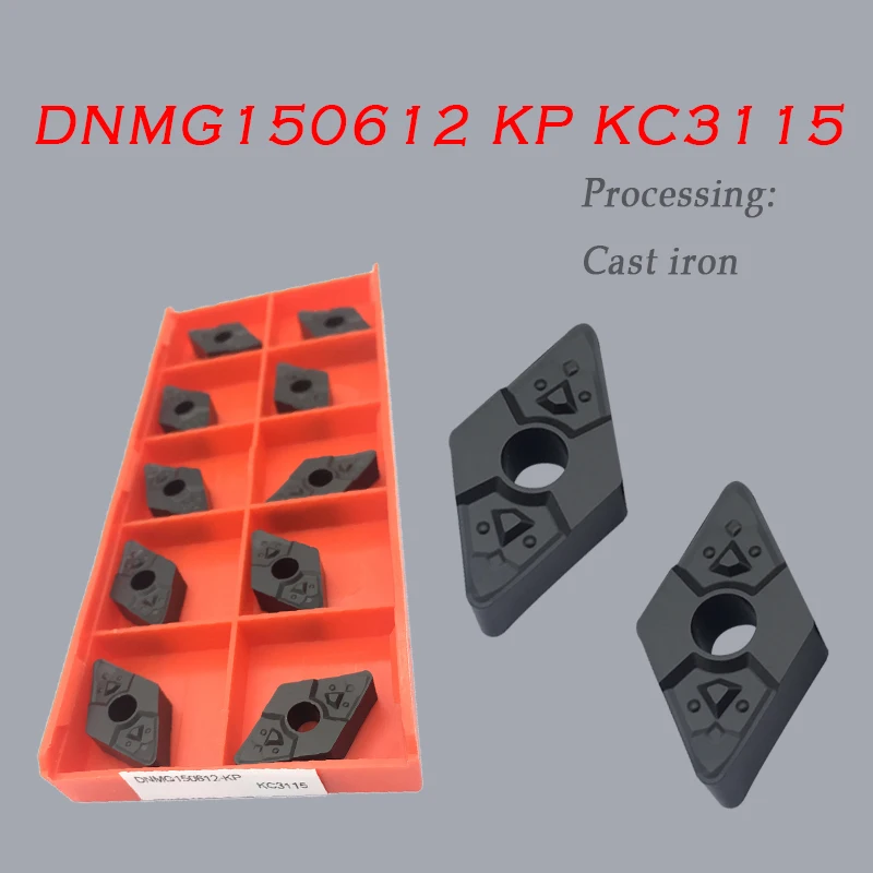 DNMG150612 KP KC3115 Carbide Insert External Turning Tool Cutter Machining Cast Iron CNC Lathe Metal Blade Turning Insert
DNMG150612 KP KC3115 Carbide Insert External Turning Tool Cutter Machining Cast Iron CNC Lathe Metal Blade Turning Insert