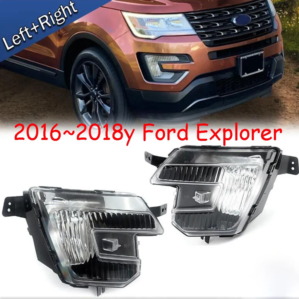 

1pcs car bumper headlight for Ford Explorer daytime light 2016~2018y DRL car accessories headlamp for Ford Explorer fog light