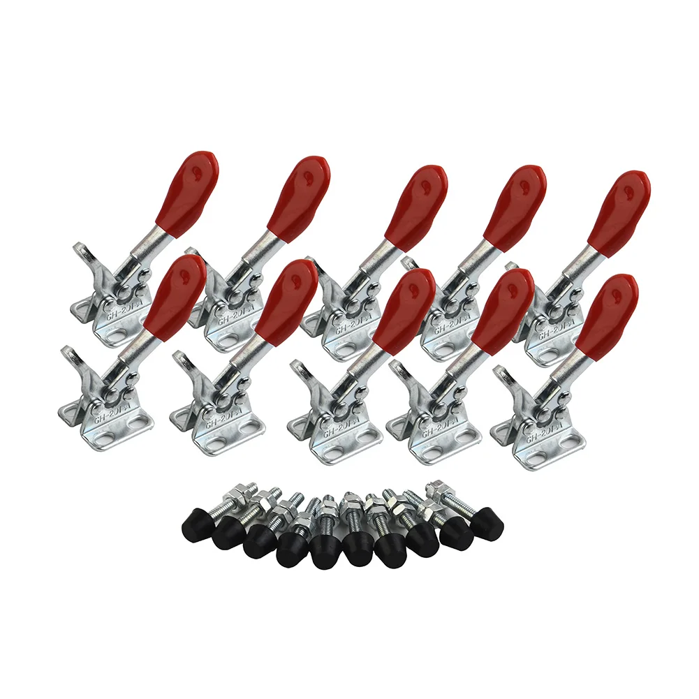 10pcs Toggle Clamp GH-201A 27kg Quick Release Vertical/Horizontal Type Clamps U-shaped Bar Woodworking Tools Accessories
10pcs Toggle Clamp GH-201A 27kg Quick Release Vertical/Horizontal Type Clamps U-shaped Bar Woodworking Tools Accessories