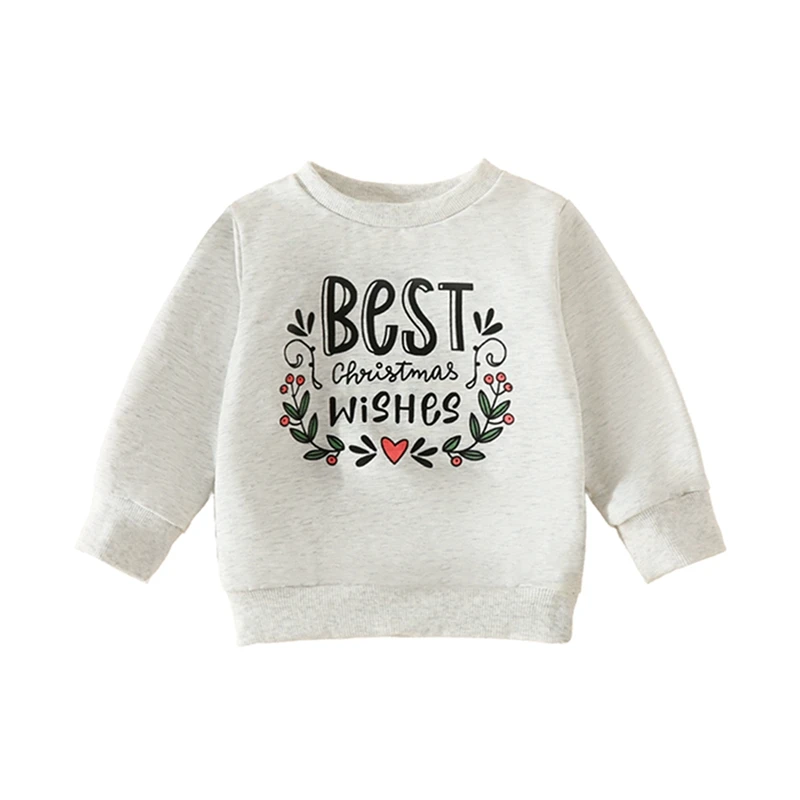 Toddler Girls Boys Sweatshirts Baby Clothes Letter Print Crew Neck Long Sleeve Infant Pullovers Fall Tops
Toddler Girls Boys Sweatshirts Baby Clothes Letter Print Crew Neck Long Sleeve Infant Pullovers Fall Tops