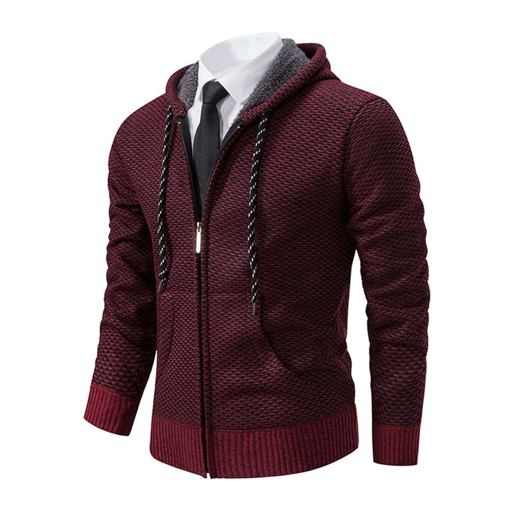 Men's Thicken Knit Top Cardigan Hooded Jacket for Winter Warm Sweater Outerwear Red Blue Green Brown Gray
Men's Thicken Knit Top Cardigan Hooded Jacket for Winter Warm Sweater Outerwear Red Blue Green Brown Gray