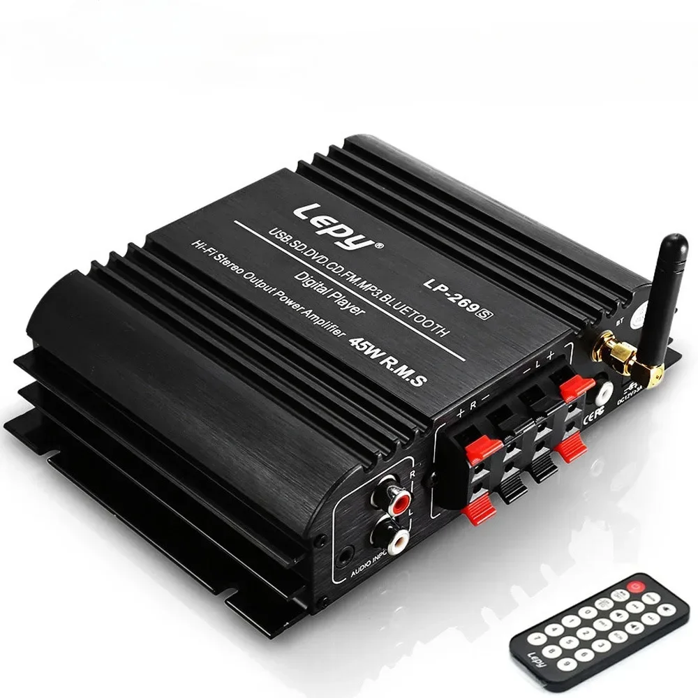 For LEPY LP-269S Bluetooth Amplifier 4-Channel HiFi Stereo USB SD DVD CD FM MP3 Sound Amp for Car Home Computer Lossless Music
For LEPY LP-269S Bluetooth Amplifier 4-Channel HiFi Stereo USB SD DVD CD FM MP3 Sound Amp for Car Home Computer Lossless Music