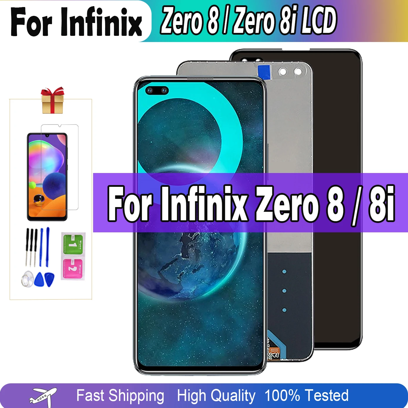 ЖК-дисплей 6,85 дюйма для Infinix Zero 8 / Zero 8i X687 X687B, дисплей с сенсорным экраном в сборе, замена дигитайзера, оригинал
ЖК-дисплей 6,85 дюйма для Infinix Zero 8 / Zero 8i X687 X687B, дисплей с сенсорным экраном в сборе, замена дигитайзера, оригинал