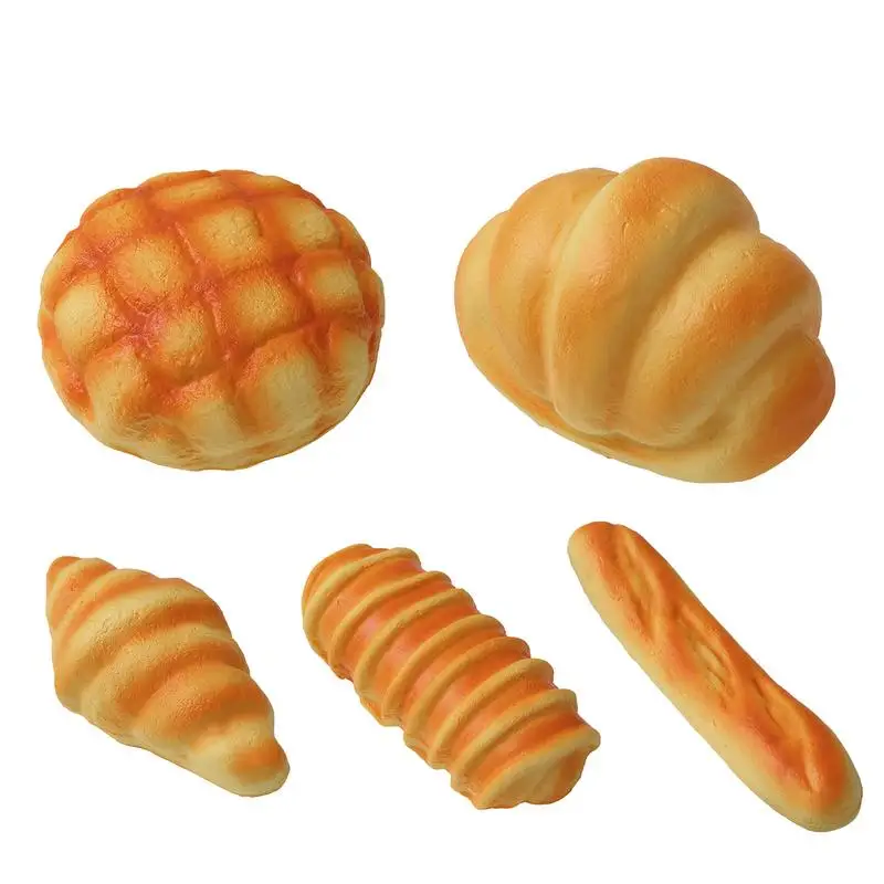 

Bread Stress Toy Squishy Food Creative Simulation Bread Toast Toys Slow Rising Squeeze Stress Relief Toys For Home Party Gift