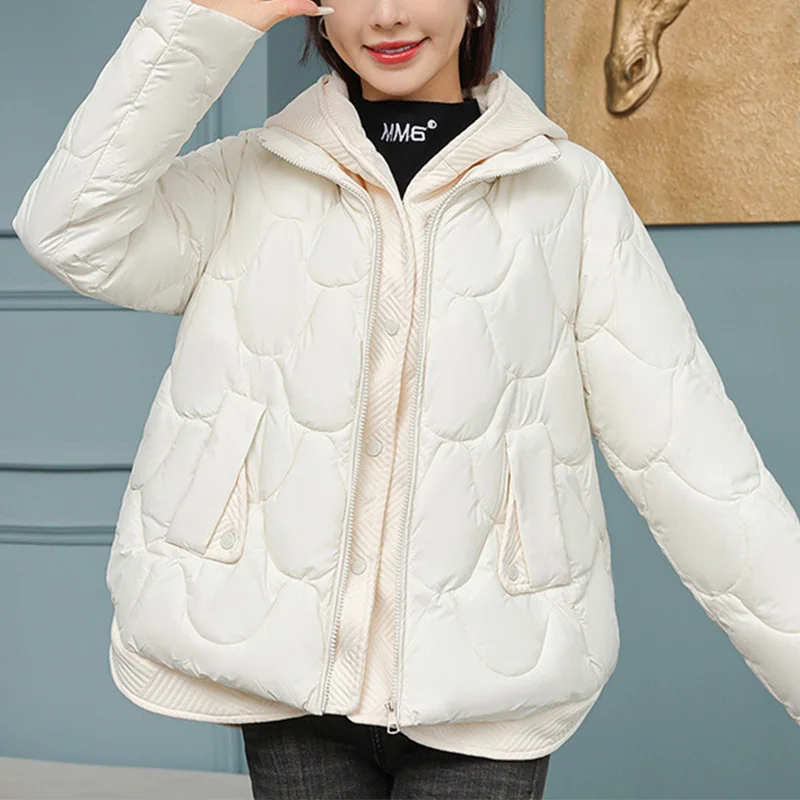 Korean Fashion Version Outwear Jacket Winter New Leisure Cotton Clothes Women Street Loose Zipper Down Thickened Cotton Coat
Korean Fashion Version Outwear Jacket Winter New Leisure Cotton Clothes Women Street Loose Zipper Down Thickened Cotton Coat