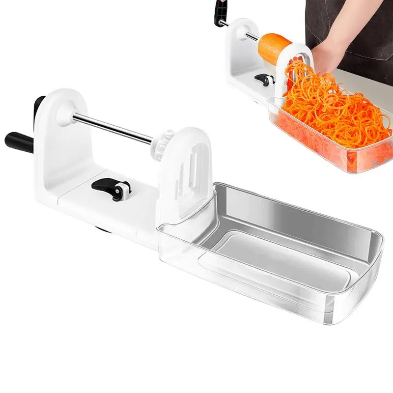 

Multifunctional Spiral Potato Slicer Rotary Vegetable Cutter With 4 Cutters Potato Grater Food Processor Kitchen Utensils
