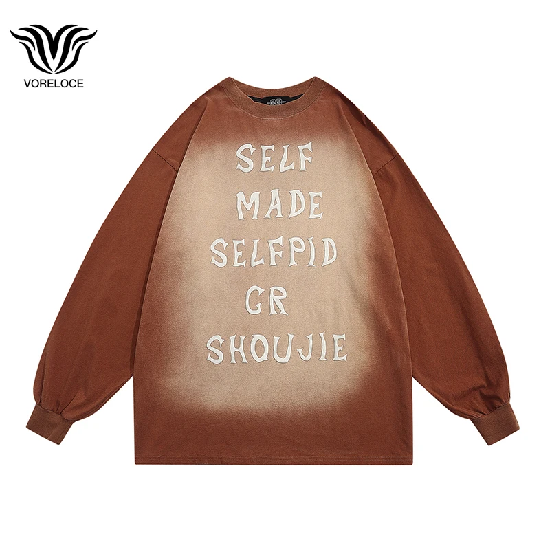 2022 autumn brand Harajuku personality letter printing hip-hop clothing men's round neck loose cotton long-sleeved T-shirt
2022 autumn brand Harajuku personality letter printing hip-hop clothing men's round neck loose cotton long-sleeved T-shirt