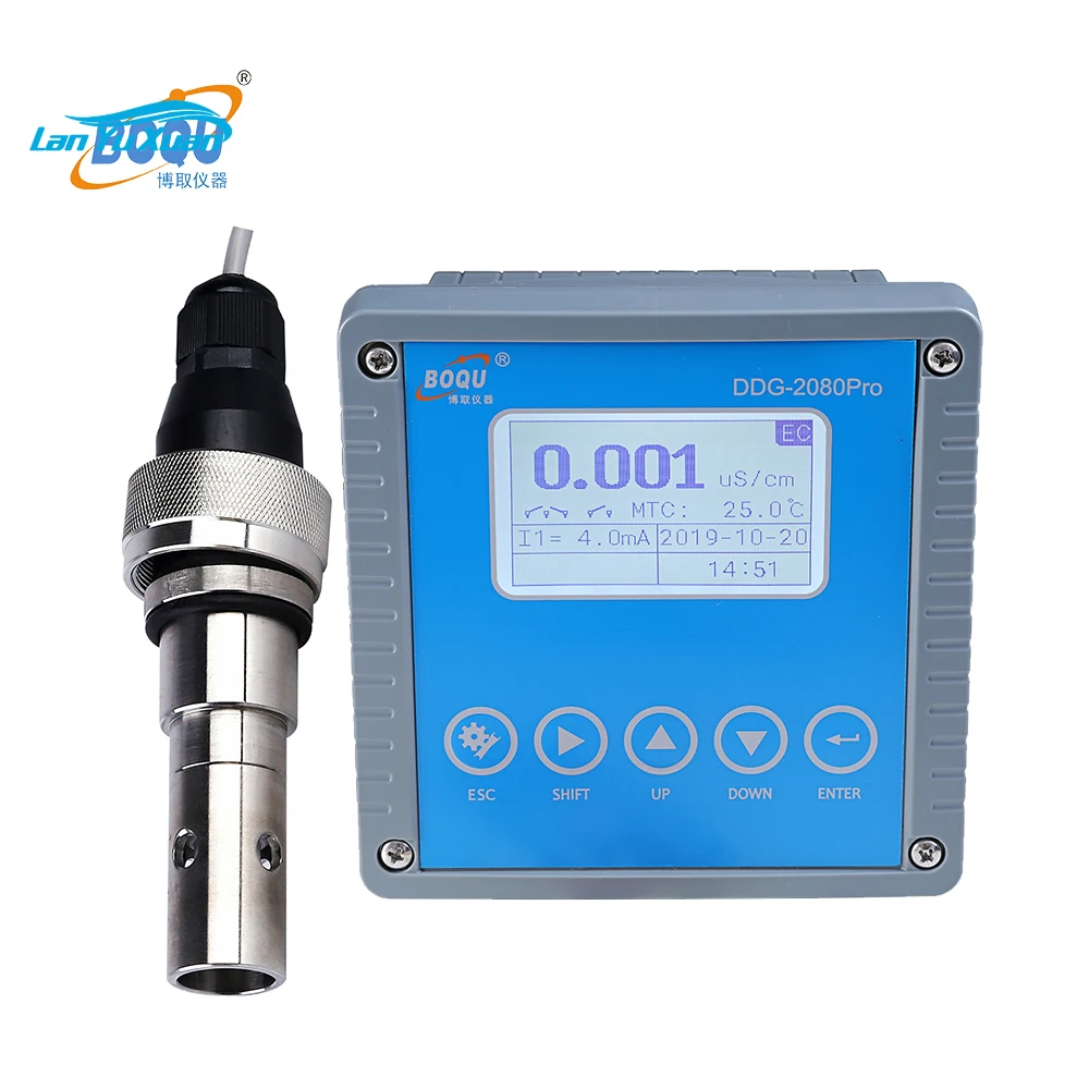 BOQU DDG-2080Pro OEM Digital TDS PH EC Controller Water Online Electrical Conductivity Meter Analyzer
BOQU DDG-2080Pro OEM Digital TDS PH EC Controller Water Online Electrical Conductivity Meter Analyzer
