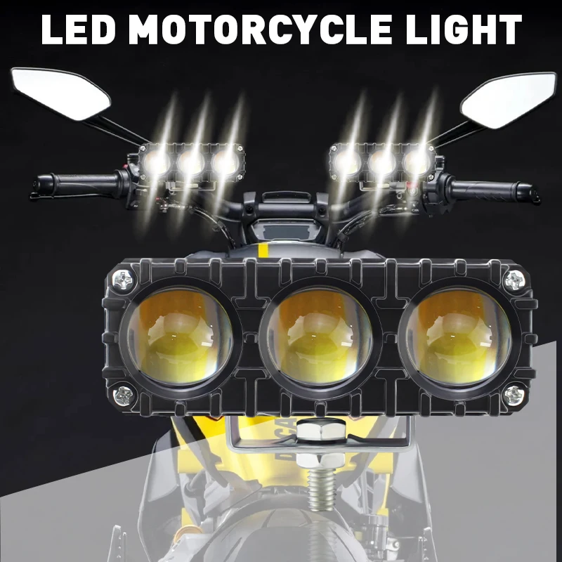 Car Work LIghts Motorcycle LED Dual Color Mini Lens Headlight Driving Light Fog Lamps Motorcycle Headlights SUV UTV Spotlight
Car Work LIghts Motorcycle LED Dual Color Mini Lens Headlight Driving Light Fog Lamps Motorcycle Headlights SUV UTV Spotlight