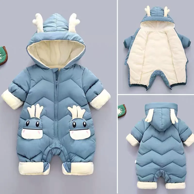 New born Baby Jumpsuit Hooded Plus Velvet Warm winter wear clothes Boy Snowsuit Toddler Snow Suit Girl Cotton Overalls Rompers
New born Baby Jumpsuit Hooded Plus Velvet Warm winter wear clothes Boy Snowsuit Toddler Snow Suit Girl Cotton Overalls Rompers