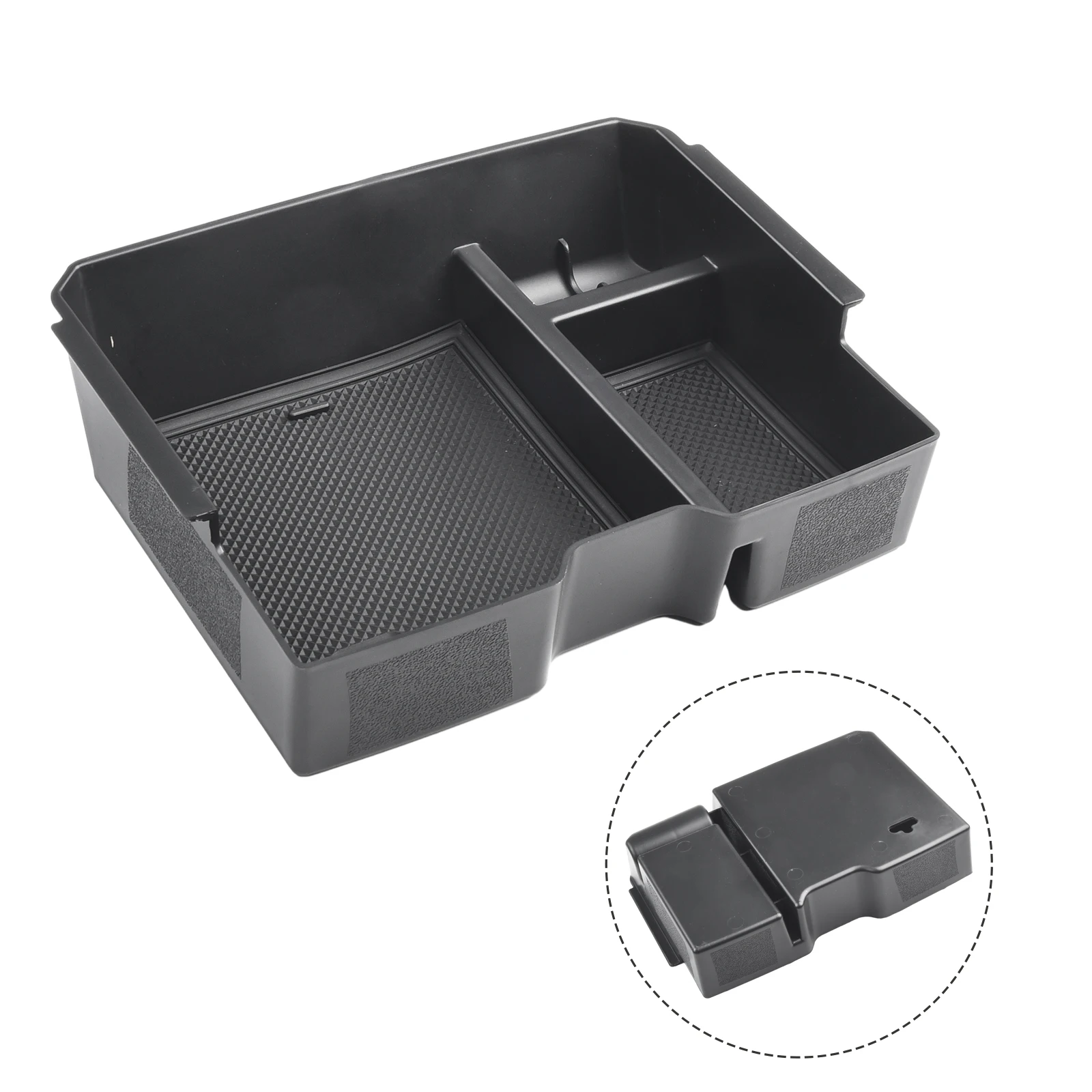 

Car Storage Box For Ford-Ranger 2023 Center Armrest Hidden Box Cup Holder Console Organizer ABS Car Box Interior Accessories