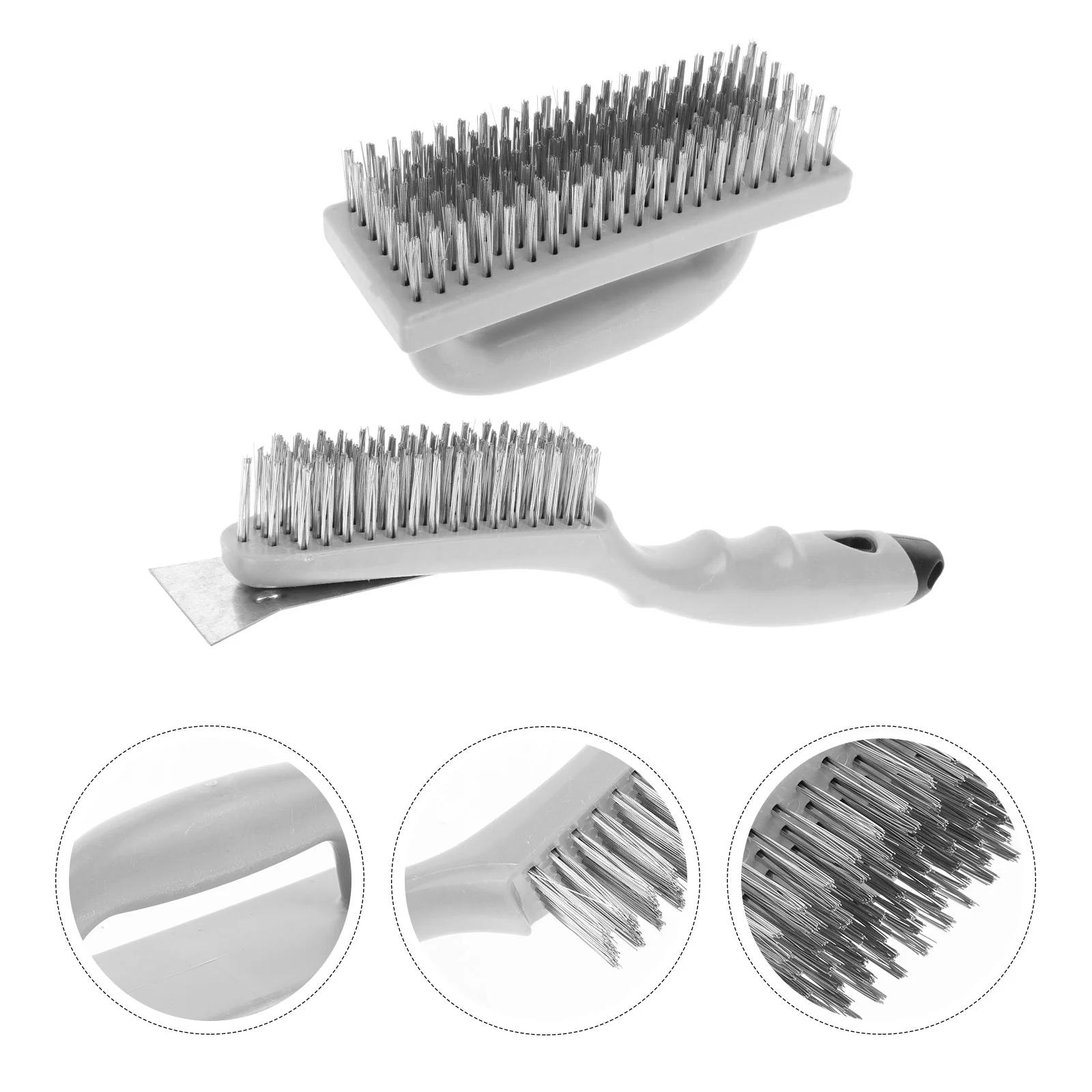 2 Pcs Wire Brush Cleaning Bbq Supplies Tool Straight Handle Outdoor Barbecue Grill Stainless Steel Home Materials
2 Pcs Wire Brush Cleaning Bbq Supplies Tool Straight Handle Outdoor Barbecue Grill Stainless Steel Home Materials