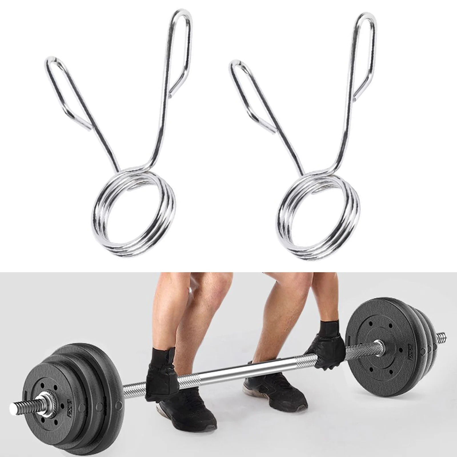 Barbell Spring Collars 50mm Gym Barbell Weight Spring Collar Lock Clips Dumbbell Gym Heavy Duty Design Weight Lifting Parts
Barbell Spring Collars 50mm Gym Barbell Weight Spring Collar Lock Clips Dumbbell Gym Heavy Duty Design Weight Lifting Parts