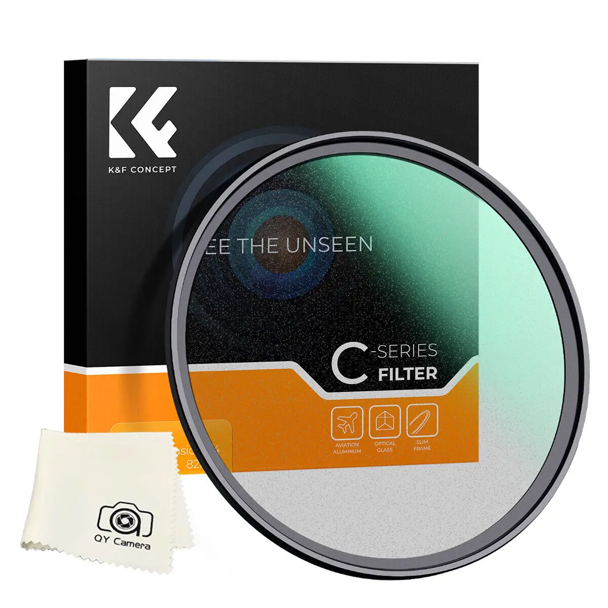 

K&F Concept C-Series Black Mist Diffusion 1/8 Filter 49mm 52mm 58mm 62mm 72mm 77mm 82mm Mist Dreamy Cinematic Effect