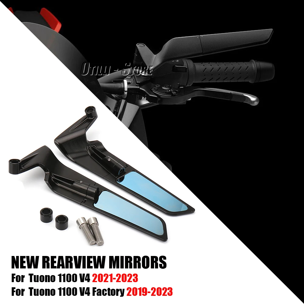 Motorcycle Mirror CNC Wind Wing Adjustable Rotating Rearview Mirror For Aprilia Tuono 1100 V4 2021 2022 2023 Factory 2019-2023
Motorcycle Mirror CNC Wind Wing Adjustable Rotating Rearview Mirror For Aprilia Tuono 1100 V4 2021 2022 2023 Factory 2019-2023