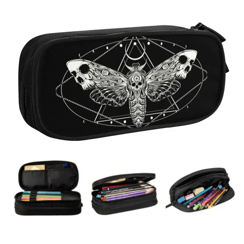 Customized Surreal Death Moth Kawaii Pencil Case Boys Large Capacity Silence of the Lambs Gothic Goth Pencil Box Student School
Customized Surreal Death Moth Kawaii Pencil Case Boys Large Capacity Silence of the Lambs Gothic Goth Pencil Box Student School