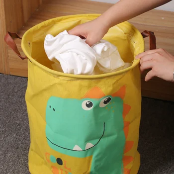아기 공룡 접이식 빨래 바구니 상품 이미지