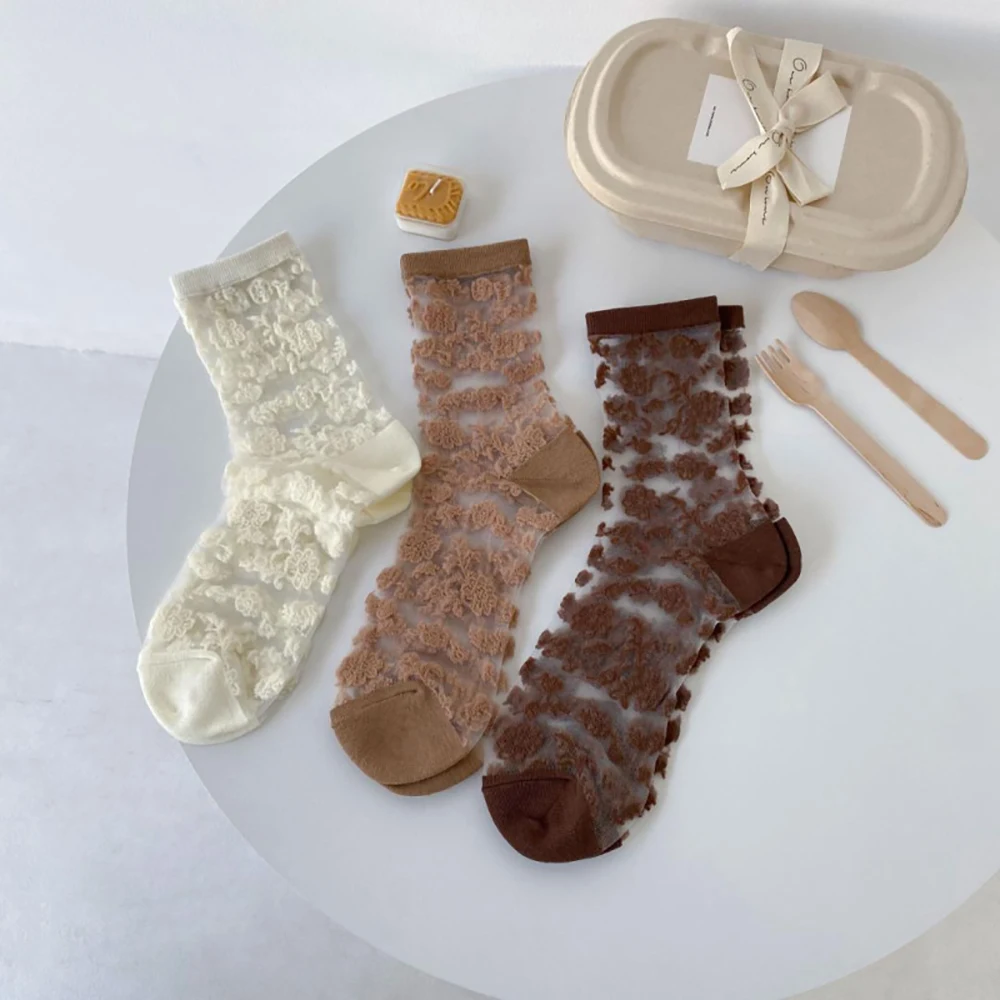 Cute Transparent Girl Lolita Sexy Glass Silk Floral Print Socks Women Socks Hosiery Medium Tube Socks
Cute Transparent Girl Lolita Sexy Glass Silk Floral Print Socks Women Socks Hosiery Medium Tube Socks