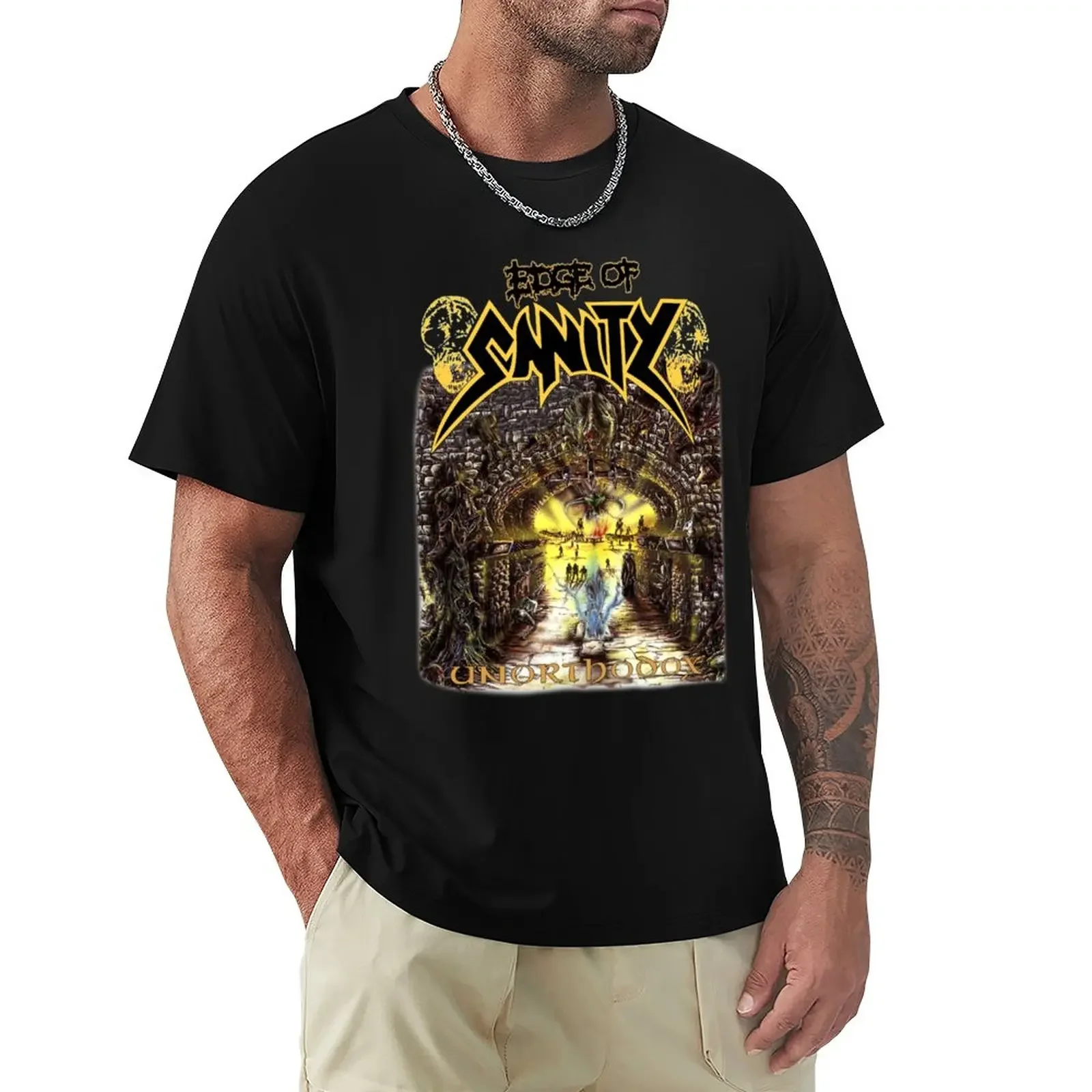 

edge of sanity T-Shirt hippie clothes graphics shirts graphic tees vintage fruit of the loom mens t shirts